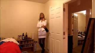 White dress and Blazer Crossdresser video [upl. by Ellennod]