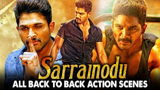 Sarrainodu All Back To Back Action Scenes Hindi Dubbed  Allu Arjun Catherine Tresa Rakul Preet [upl. by Harraf122]