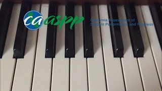 CAASPP  SBAC Test Sound  Piano “Cover” [upl. by Moncear334]