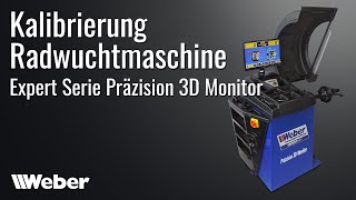 Radwuchtmaschine kalibrieren  Weber Expert Serie Präzision 3D Monitor [upl. by Avuha605]