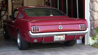 1965 Mustang w Hooker Aerochamber Mufflers [upl. by Mistrot]