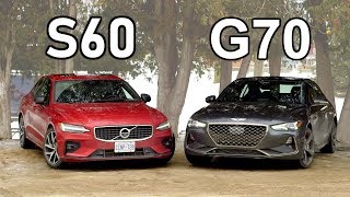 2019 Volvo S60 vs 2019 Genesis G70  Rise Of The Underdogs [upl. by Laryssa]