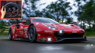 1121HP FERRARI RISI COMPETIZIONE 488 GTE  Forza Horizon 5  Logitech G29 Steering Wheel Gameplay [upl. by Enilehcim]