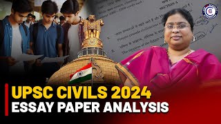 UPSC CIVILS 2024 ESSAY PAPER ANALYSIS  CSB IAS ACADEMY upsc civilservice mainsessay explained [upl. by Thorncombe]