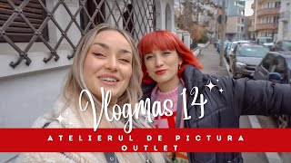 VLOGMAS 14 🎅🏼 Pictam farfurii craciunistice si dam o fuga la outlet [upl. by Ellennaj]