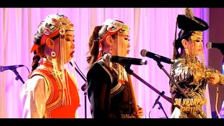 Mongolian throat singing 5 female singers  Echo [upl. by Mikiso]