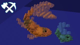 How to Build a Koi Fish  Minecraft Tutorial [upl. by Anafetse]