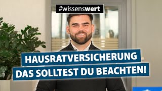 Hausratversicherung – einfach und verständlich erklärt [upl. by Esadnac]