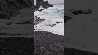 Playa de arena negra Islandia [upl. by Akyssej]