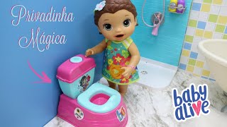 NOVA PRIVADINHA MÁGICA BABY ALIVE COM SOM DE DESCARGA [upl. by Karlee]