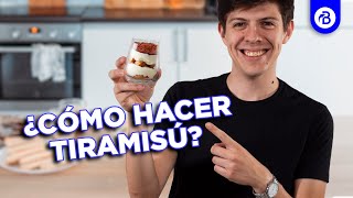 🤤 TIRAMISÚ  RECETA FÁCIL Y RÁPIDA🍰 [upl. by Airal]