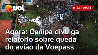 Acidente da Voepass Cenipa divulga relatório sobre queda do avião em Vinhedo acompanhe ao vivo [upl. by Parrie]