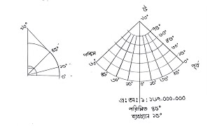 HSC geography Practical ভূগোল ব্যবহারিক  সরল শাঙ্কব অভিক্ষেপ অঙ্কন esrats drawing [upl. by Oiralih]