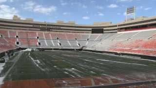 Boone Pickens Stadium Snow Clearing [upl. by Brunk]