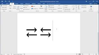 How to insert Leftwards Arrow Over Rightwards Arrow in Word [upl. by Kwang]