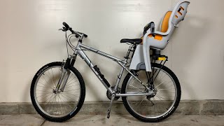 How to Install Child Bike Seat on Bicycle by Topeak [upl. by Justis124]