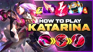 HOW TO PLAY KATARINA SEASON 13  BEST Build amp Runes  Season 13 Katarina guide  League of Legends [upl. by Ynnol]