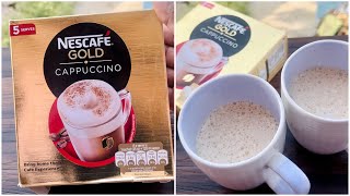 Tried Nescafe Gold Cappuccino in 2 Ways…With Milk amp With Water…Which is More Tasty  Nescafe Coffee [upl. by Cassy76]