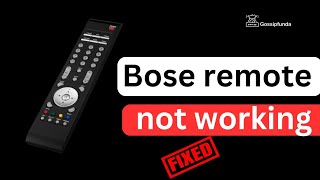 Bose remote not working [upl. by Llenrub]