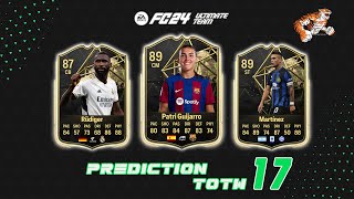 EA SPORTS FC 24 Predictions Team of the Week 17 TOTW [upl. by Llechtim]