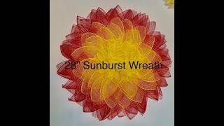 DIY Sunburst Wreath  Flower Wreath  Ombre Style using UITC large wreath board [upl. by Niggem680]