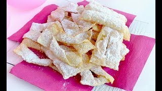 Chiacchiere alla panna Ricetta Facile e Veloce [upl. by Sarajane]