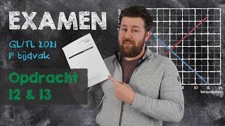 Examen wiskunde  GLTL 2021  Opdracht 12 amp 13 [upl. by Assilev460]