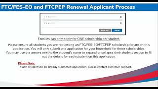 Renewal Application Process for the Florida Tax Credit FTC FESEO and FTCPEP [upl. by Amyas]