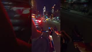 NYC Cyclists breaking the law and playing in traffic 😈 [upl. by Rodie]