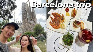 バルセロナ旅行  バルセロナレストラン   食べ物中心の旅🍽️🍸  定番スポット駆け足で💃 [upl. by Arrimat]