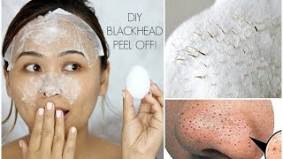 DIY Blackhead Peel Off Mask with an Egg  It Actually WORKS [upl. by Eiramannod]