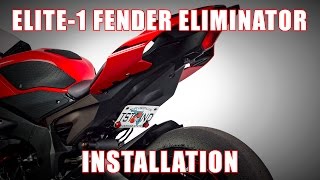 How to install Elite1 Fender Eliminator on a 2015 Yamaha YZF R1 by TST Industries [upl. by Eatnuahs]