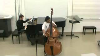 Concerto No1 for Double Bass and Piano by Giovanni Bottesini  Third Movement [upl. by Monetta]