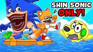 Trapped on a SHIN SONIC amp TAILS Raft in Roblox [upl. by Auqinehs]