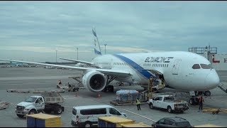 El Al Airlines Boeing 7879  Tel Aviv to New York JFK  4K Video [upl. by Nedla]