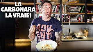 Recette de Norbert  Les vraies pâtes Carbonara [upl. by Nilyaj]