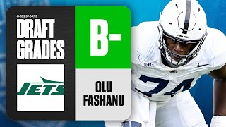 2024 NFL Draft Grades Jets select Olumuyiwa Fashanu No 11 Overall  CBS Sports [upl. by Rainie]