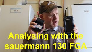 Using the Sauermann sica 130 flue gas analyser part 3 Analysing printing mirroring the screen [upl. by Gokey344]