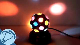 4quot Black Rotating Disco Ball with 21 Points of Light from Creative Motion [upl. by Werner]