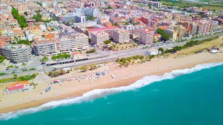 Blanes Beach amp Santa Susanna  Costa Brava Catalonia Spain 4k [upl. by Ahsienom]