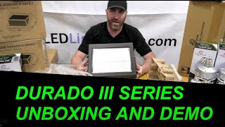 Durado III LED Wall Pack Light  Unboxing Demo amp Features  148 lumen watt DLC 51 wall pack light [upl. by Harriot]