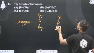 The formula of ferrocene is [upl. by Zebada661]