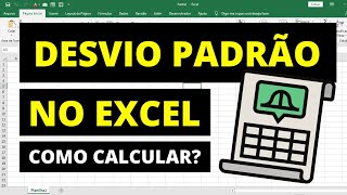 COMO CALCULAR DESVIO PADRÃO NO EXCEL [upl. by Ad]