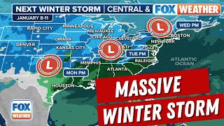 Massive Winter Storm Threatens Midwest On Heels Of Weekend Noreaster [upl. by Ermin]