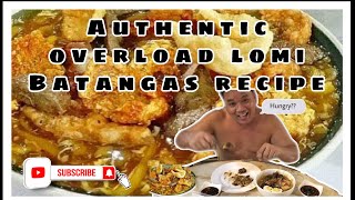 Authentic Overload Lomi Batangas Recipe by chef Hilario [upl. by Medorra441]