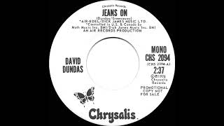 1976 David Dundas  Jeans On mono radio promo 45 [upl. by Uda37]