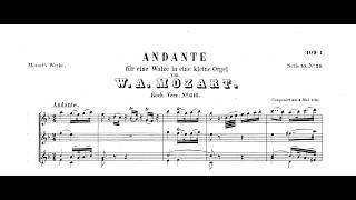 Wolfgang Amadeus Mozart  Andante FDur für eine Walze in einer kleinen Orgel KV 616 [upl. by Zachariah]