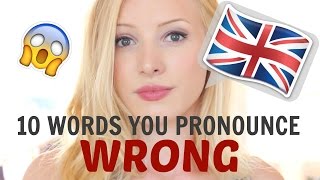 10 English words that you pronounce INCORRECTLY  British English Pronunciation  Free PDF amp Quiz [upl. by Assirahc]