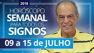 HORÓSCOPO SEMANAL 09 a 15 de Julho de 2018  João Bidu [upl. by Alliuqa]