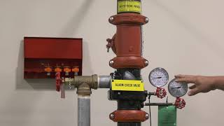 Components of a Wet Fire Sprinkler System Main Drain Test and Inspector Test [upl. by Yee717]